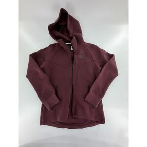 Womens Nike Sportswear Tech Fleece Full Zip Hooded Top SZ S FB8338-218 NWOT Plum